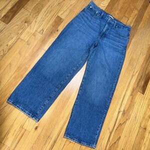 Madewell Blue Wide Leg Jeans